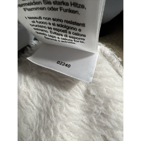 Mountain Hardwear Polartec High Loft Jacket Women MEDIUM White/Tan MONKEY STYLE - Picture 10 of 10